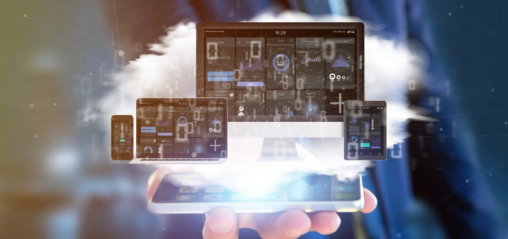 Office Desk and Monitor Setup